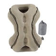 thumbnail image 4 of Almohada de viaje inflable, cómoda y ergonómica para el cuello y la cabeza en el avión. Gris con bolso, 4 of 9