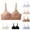 Brown, variant on ATOGUTA Training Bra for Girls Size 14-18 Breathable Sports Bra Wire Free Push up Running A-Cup Bra Black