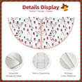 thumbnail image 3 of Rateoe Rabbit Eating Pattern Christmas Tree Skirt with Ties , Christmas Tree Decorations, Farmhouse Christmas Decor Xmas Holiday Decorations-48", 3 of 6