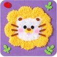 thumbnail image 1 of Tingzi DIY Embroidery Doll Set for Kids, Sewing Arts and Crafts Kit, Easy to Do Cartoon Animal Sewing Projects Yarn Board, Felt Animals Stickers Hands On Activities, 1 of 8