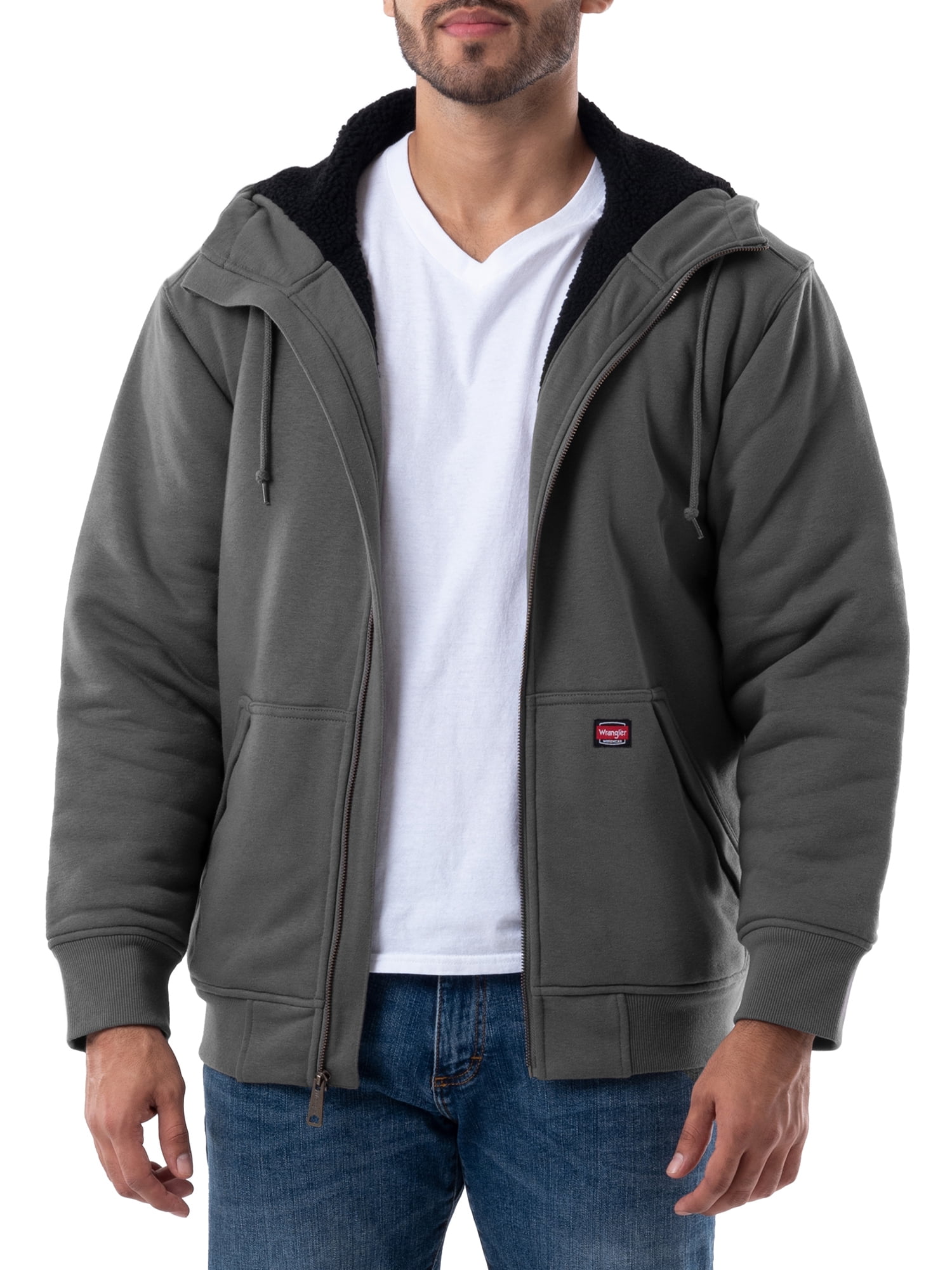 Arriba 62+ imagen wrangler men’s full zip fleece hoodie