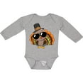 thumbnail image 3 of Inktastic Thanksgiving Turkey Funny Boys or Girls Long Sleeve Baby Bodysuit, 3 of 5