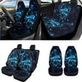 thumbnail image 2 of Uorisanigo Auto Seat Covers for Cars Blue Dolphin with Wheel Cover Protector Seatbelt Shoulder Pad Center Console Pads Headrest Cushion Gear Shift & Hand Brake Covers Car Coasters Keychain,18 Pieces, 2 of 7
