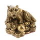 thumbnail image 3 of Estatua de tigre de latón, animal chino, escultura, adorno, dinero, suerte, 3 of 7