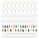 thumbnail image 1 of GOOHOCHY 1 juego de llaveros DIY con discos circulares de acrílico, llaveros en blanco con borlas y colgantes., 1 of 7