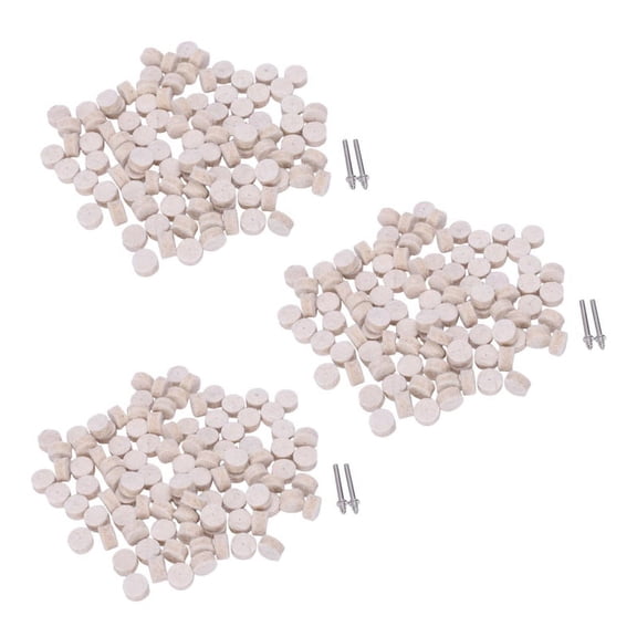 300Pcs Wool Felt Polishing Buffing Round Wheel Tool 6 Shank for Rotary