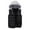 a-Black22276, variant on VNKIDY Men's Puffer Vest Solid Color Warm Windproof Jacket With Contrast Hood Sleeveless Zipper Relaxed Fit Gilet For Casual Daily Wear Versatile Top