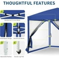 thumbnail image 5 of ChaoLink 10x10 Instant Pop-Up Canopy Tent, Mosquito Netting & Zipper Doors, Portable Outdoor Camping Shelter, 5 of 8