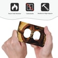thumbnail image 4 of Western Texas Star Rustic Vintage Duplex Wall Plate 1 Gang Decorative Electrical Outlet Light Switch Cover Switchplate, 4 of 5