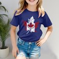 thumbnail image 2 of T Shirts For Girls 7-8 Girls Short Sleeve Tee Summer Crewneck T Shirt Casual Fit Basic Shirts Blue Girls' Tops, Tees & Blouses,12-13Y, 2 of 4