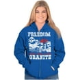 thumbnail image 3 of Freedom Don't Take It For Granite Pun Zip Up Hoodie Men's Women's Brisco Brands M, 3 of 6