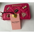 thumbnail image 3 of Juicy Couture Pink Quilted Wallet with Gold Pins – Stylish Zip Wallet NWT, 3 of 5