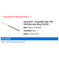 thumbnail image 2 of Hood Strut - Compatible with 1998 - 2004 Mercedes-Benz SLK230 1999 2000 2001 2002 2003, 2 of 2