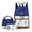 Blue stitching, variant on Japanese Style Backpack With Floral Shoulders,All blue
