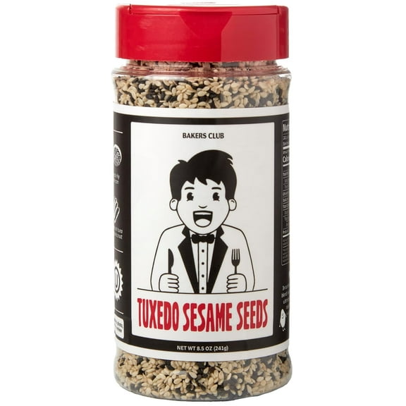 Tuxedo Black and White Sesame Seed Spice Blend Mix 8.5oz by Bakers Club