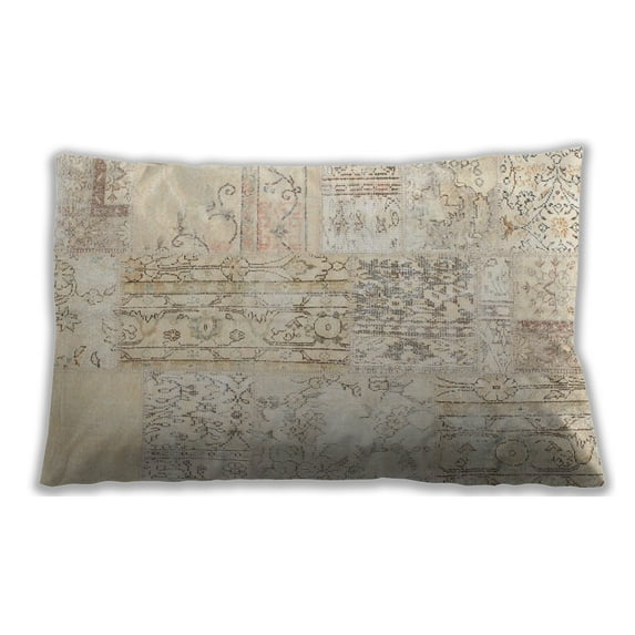 Ahgly Company Outdoor Rectangular Contemporary Lumbar Throw Pillow, 13 inch by 19 inch