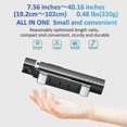 thumbnail image 4 of 41 Inch Selfie Stick Tripod Quadruped Stand with 2 Rechargeable Fill Lights, Retractable Tripod with Bluetooth Remote, Stainless Steel, 3 Light Modes, 4 of 4