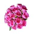 thumbnail image 1 of Moyic Flores artificiales Tela 18 cabezas Rosas Flor falsa Arreglo de novia Boda Compromiso Simulación Decoraciones Decoraciones Decoración del hogar Rosa roja Moyic HA066498-07, 1 of 6