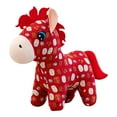 thumbnail image 2 of 15cm Fabric Horse Plush Toy Soft Stuffed Animal Doll With Traditional National Wind Patterns Handmade Cloth Craft For Kids Adults Cute Decorative Figurine For Home Living Room, 2 of 9