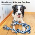 thumbnail image 6 of TiokMc Tough Dog Chew Toy with 5 Knots, Indestructible Cotton Rope, Tug of War Toy for Large/Medium Dogs, Durable Teeth Cleaning Toy, 3FT, 6 of 8