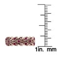 thumbnail image 3 of 10k Rose Gold Genuine Ruby Scroll Anniversary Ring, 3 of 5