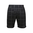 thumbnail image 1 of Aayomet Shorts de Course pour Hommes Rayés Mode Slim Cinq Points Shorts de Plage (Noir, TTG), 1 of 3