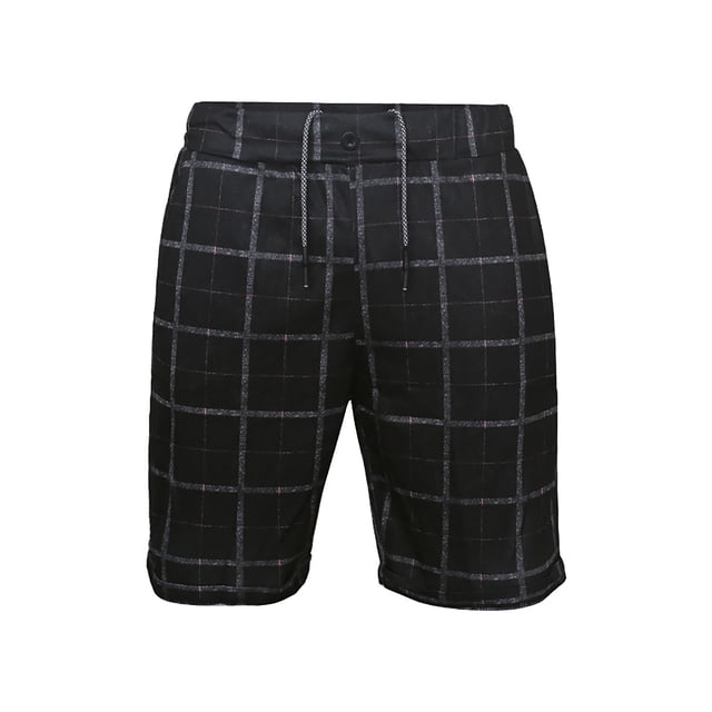 Aayomet Shorts de Course pour Hommes Rayés Mode Slim Cinq Points Shorts de Plage (Noir, TTG)