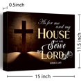 thumbnail image 2 of Christian Religious Canvas Wall Art,As for Me and My House We Will Serve the Lord Joshua 24:15 Bible Verses Canvas Poster Print Wall Decor,Scripture Home Office Bedroom Decoration, 2 of 6