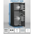 thumbnail image 2 of 7.0 Cub Heavy Duty Safe with Dual Alarm System, Home Safe with Deposit Slot and Backlit Keyboard, 2 of 6