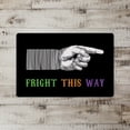 thumbnail image 2 of Creative Products Fright This Way Hand Colorful 27x18 Floor Mat, 2 of 2