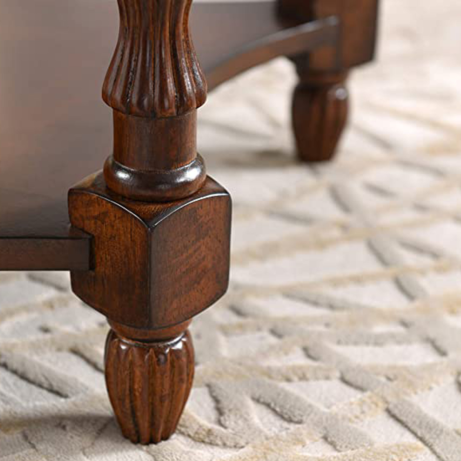 Vintage Solid Wood Side Table with Glass Top Storage Shelf,Oval,Living Room Table,Dark Brown