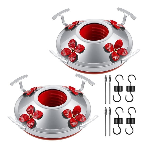 Hummingbird Feeder Bottom Base Replacement Parts Set Plastic Outdoors Hummingbird Feeder Bottom Moat Hook Brushes