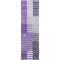 thumbnail image 2 of Addison Rugs Mayfield Washable Transitional Striped Purple Runner Rug, 2'3" x 7'6", 2 of 5