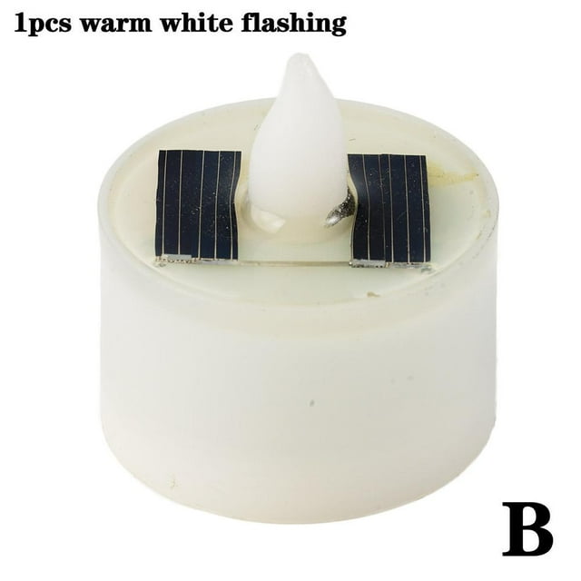 Solar Powered LED Candle Flameless Flickering Solar Tea LED Lights Lamp uk