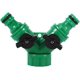 thumbnail image 1 of Adaptador de tubo de manguera de jardín Y conector adaptador interruptor de riego de jardín tubo de manguera de riego por goteo (2 piezas, verde) LingWen 1327533406970, 1 of 1