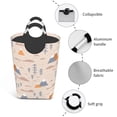 thumbnail image 2 of DouZhe 50L Rectangular Laundry Basket, Cute Mountains Humps Spruce Prints Waterproof Foldable Laundry Hamper with Aluminum Handles, 2 of 6
