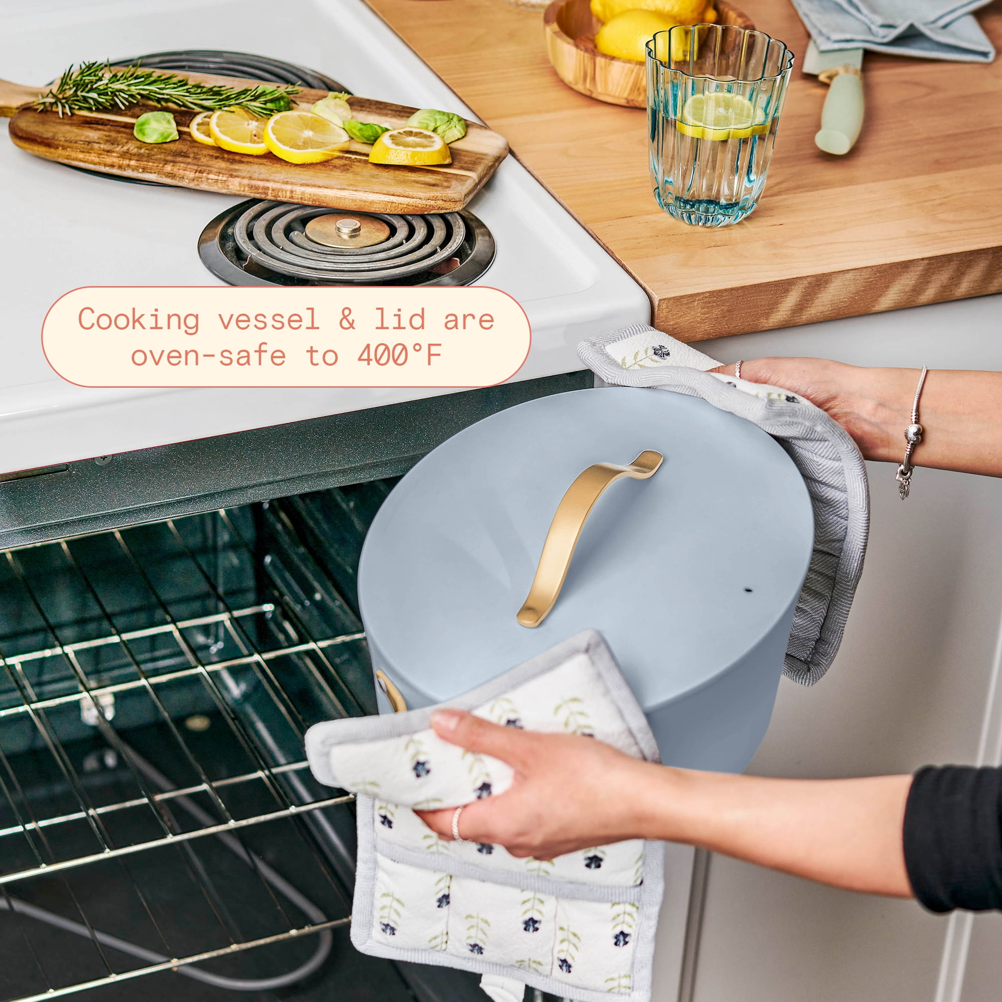 Beautiful 10 in 1, 6 Qt Electric Multi-Cooker, Cornflower Blue by Drew Barrymore