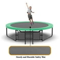 thumbnail image 2 of EUROCO Outdoor Trampoline with Basketball Hoop & Two-Step Stairs, 10FT 12FT 14FT 15FT 16FT Trampoline for Adults and Kids, 2 of 8