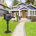 thumbnail image 4 of Costway Retro Cast Aluminum Mailbox Lockable Security Postal Letter Box withBaffle Door, 4 of 10