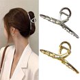thumbnail image 1 of Pinza de cangrejo para el pelo para mujer, 2 uds., pinza de metal rubio, pinza para el pelo gruesa, accesorios para el cabello para mujeres y niñas, 1 of 5