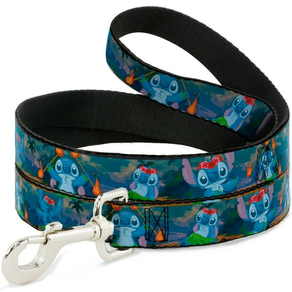 Disney Pet Leash, Dog Leash, Stitch Hula Dance Poses, 6 Feet Long 0.5 Inch Wide