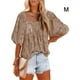 thumbnail image 4 of Blusa de Mujer Sonducket Manga Corta Ropa de Verano Café M, 4 of 6