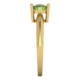 thumbnail image 3 of 1.5 ct Cushion Cut Natural Peridot Solitaire 18K Yellow Gold Womens Engagement Ring, 3 of 5