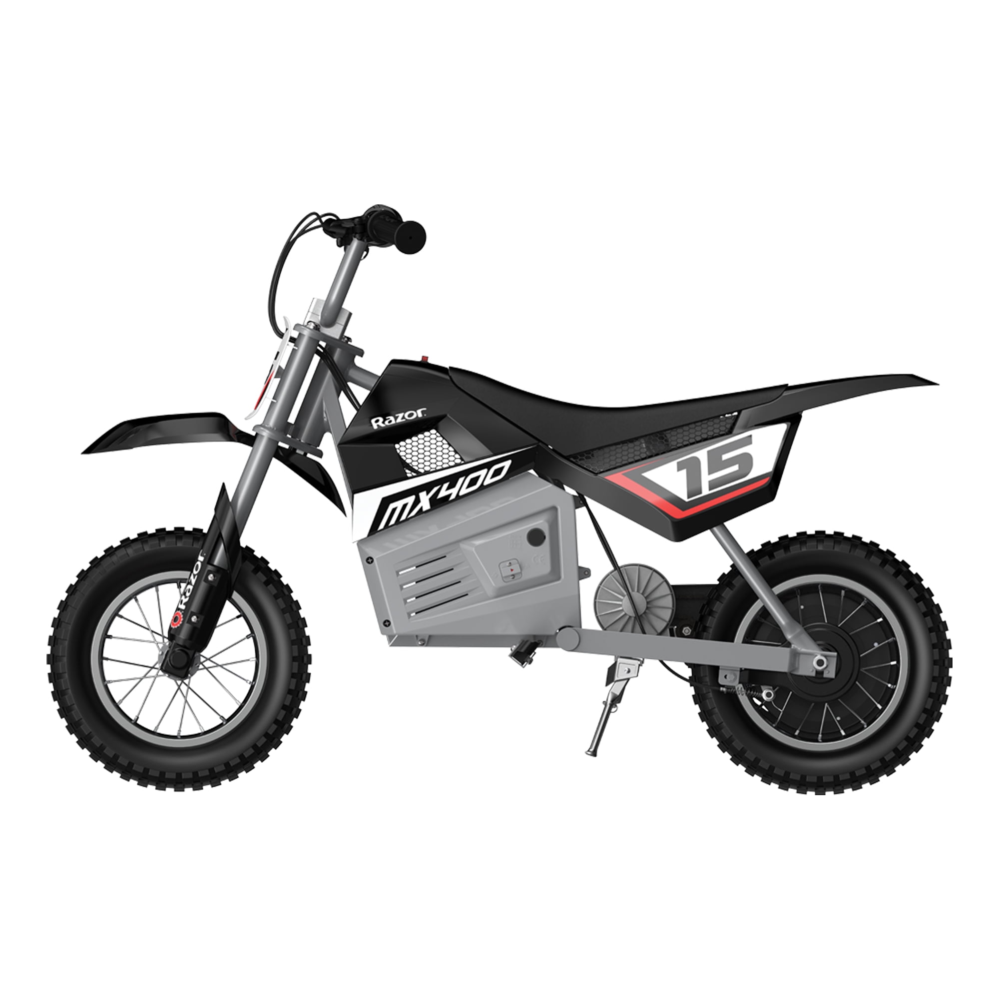 Razor MX400 Dirt Rocket Electric Bike, Age 8+, 14 Mph, 30-Min Run, 140lb Max, Black