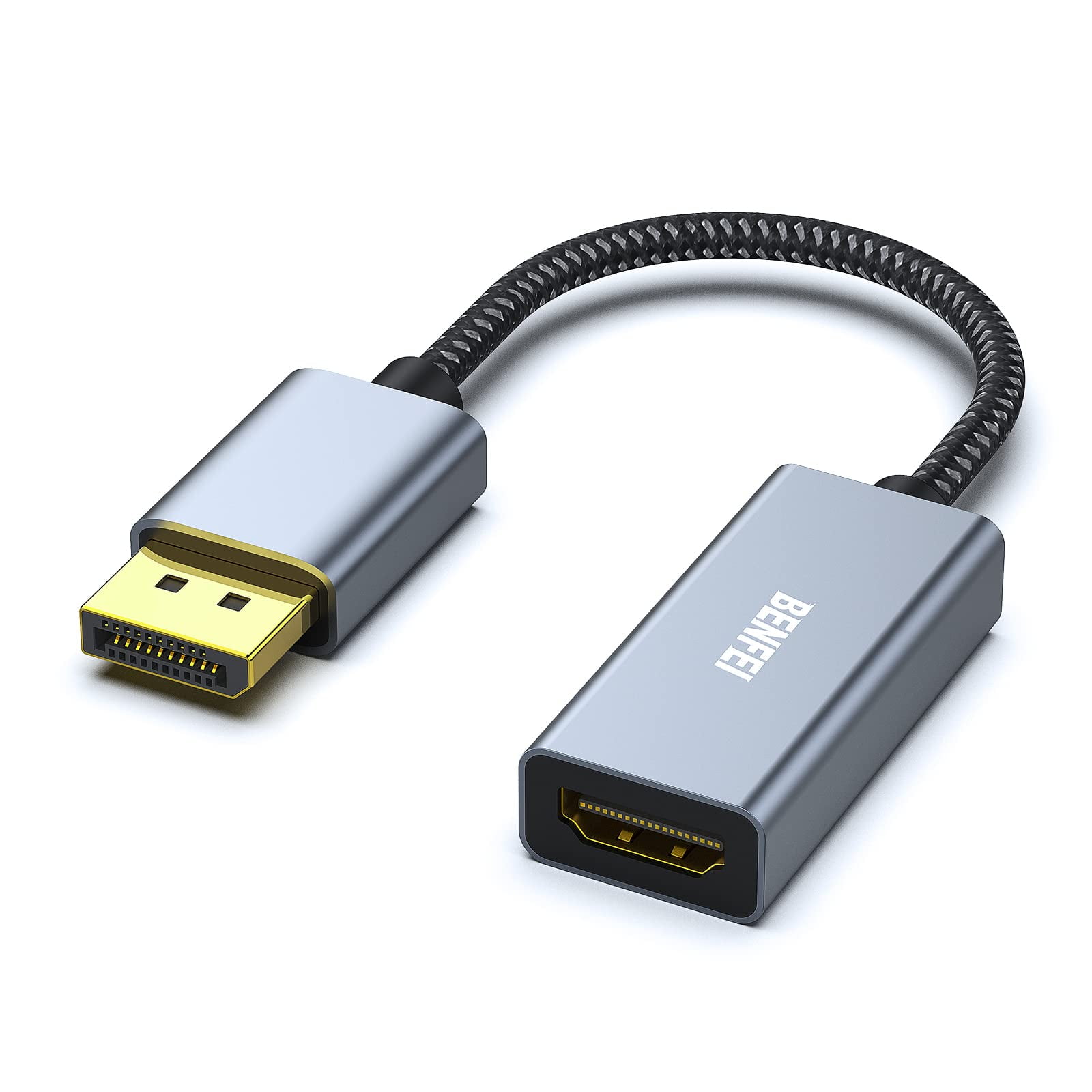 BENFEI 4K DisplayPort to HDMI Adapter cable, (2K 60Hz, 1080p 120Hz