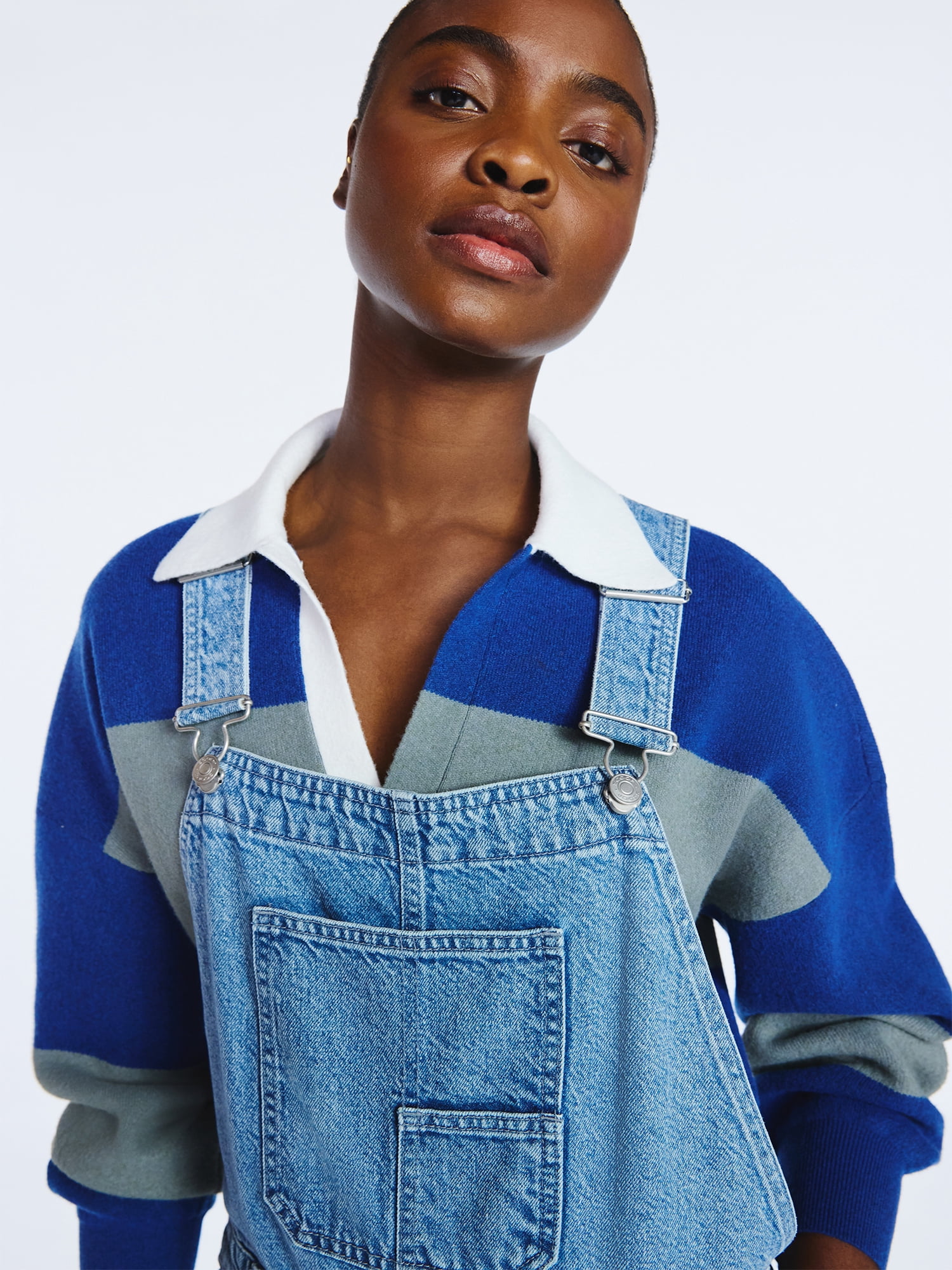 Scoop Women's and Women's Plus Cotton Barrel Overalls, 24", 26", and 28" Inseams, Sizes XS-4X