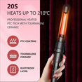 thumbnail image 3 of 5 In 1 Curling Iron Wand Set, Black Curling Wand 0.35 To 1.25 Inch, 3 of 3