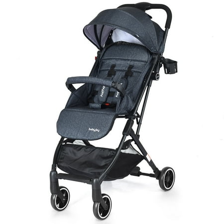 Baby Carriage Italian - Babyjoy Foldable Baby Stroller Lightweight Kids Carriage Pushchair W/ Foot Cover Ink