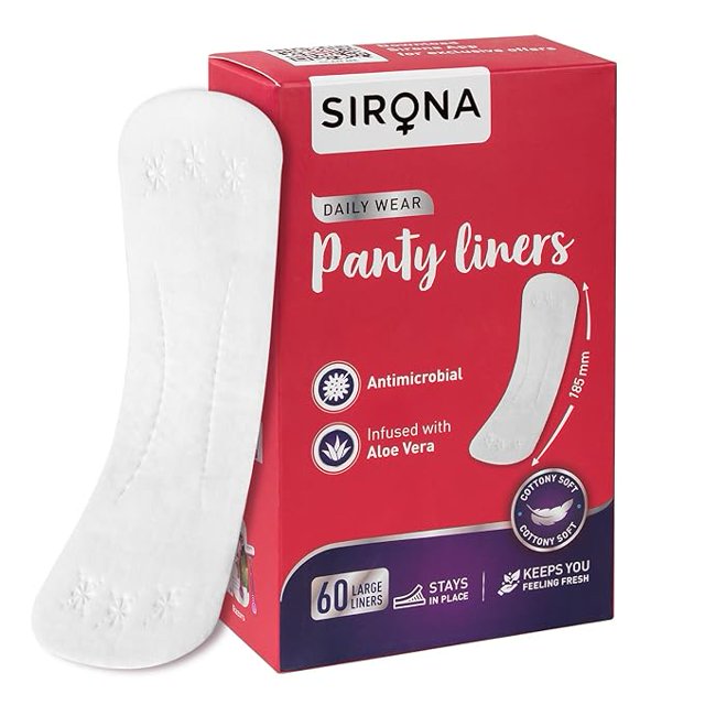 Sirona Protège-Dessous Usage Quotidien pour Femmes avec Aloe Vera - Lot de 60, Protège-Dessous