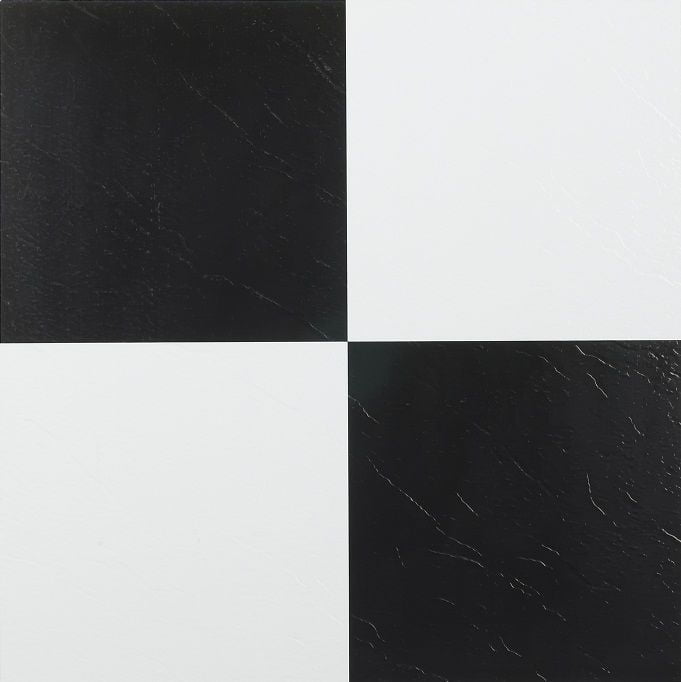 Stick Vinyl Floor Tiles 20, Black And White Vinyl Tile Flooring